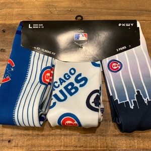 PKWY Chicago Cubs socks size L (6-12)